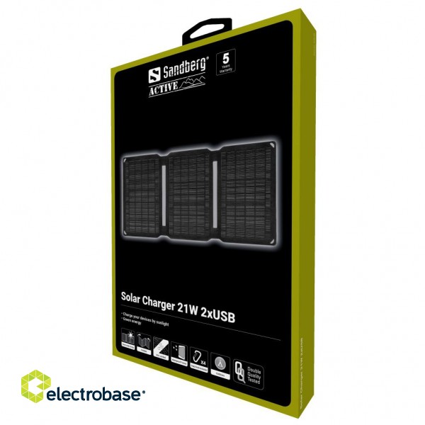 Sandberg 420-70 Solar Charger 21W 2xUSB фото 3