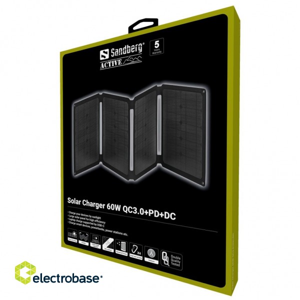 Sandberg 420-80 Solar Charger 60W QC3.0+PD+DC image 5