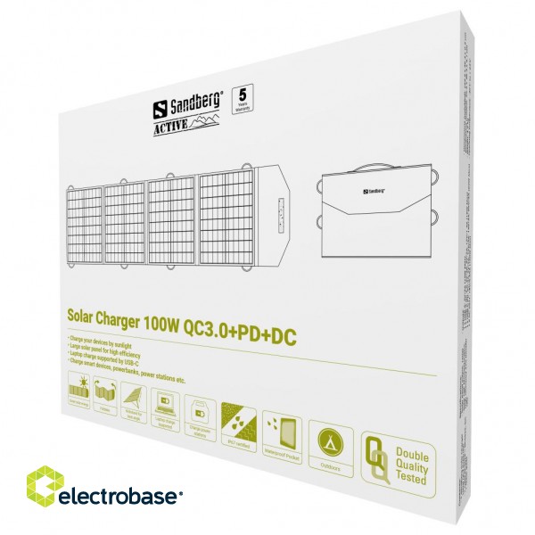 Sandberg 420-81 Solar Charger 100W QC3.0+PD+DC фото 6