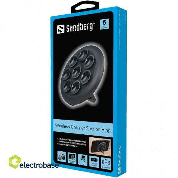 Sandberg 441-27 Wireless Charger Suction Ring image 3