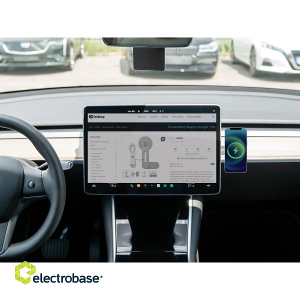 Sandberg 441-53 ScreenMount Magnet Charger 15W image 4