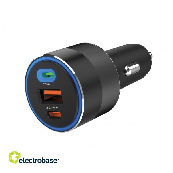 Sandberg 441-49 Car Charger 3in1 130W USB-C PD paveikslėlis 3