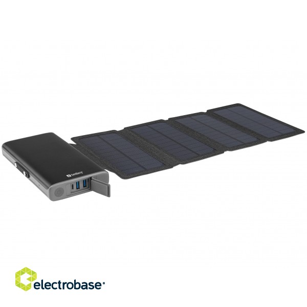 Sandberg 420-56 Solar 4-Panel Powerbank 25000mAh фото 1