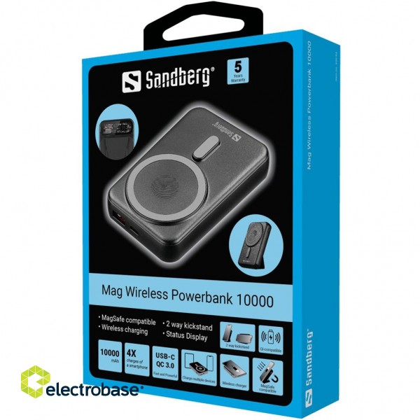 Sandberg 420-94 Mag Wireless Powerbank 10000 фото 6