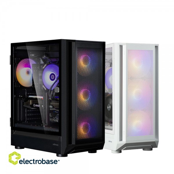 Zalman i6 Black, RGB fan x4 T/G image 8