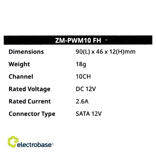 Zalman PWM Controller 10Port (ZM-PWM10 FH) paveikslėlis 5