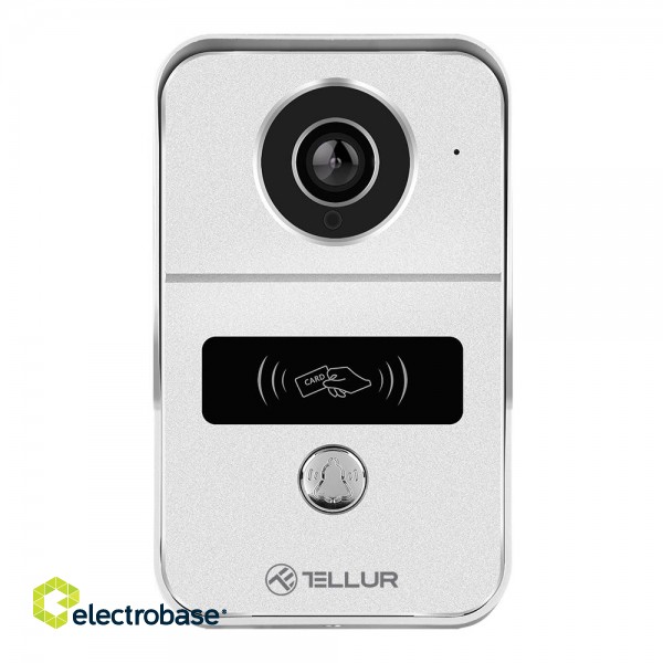 Tellur Smart WiFi Video DoorBell 1080P, Unlock function, Indoor chime, grey paveikslėlis 2