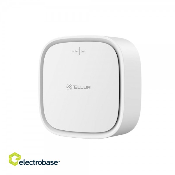 Tellur Smart WiFi Gas Sensor DC12V 1A white фото 2