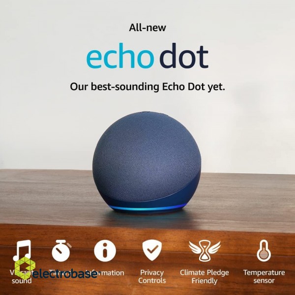 Amazon Echo Dot (5th Gen) Depp Sea Blue image 2