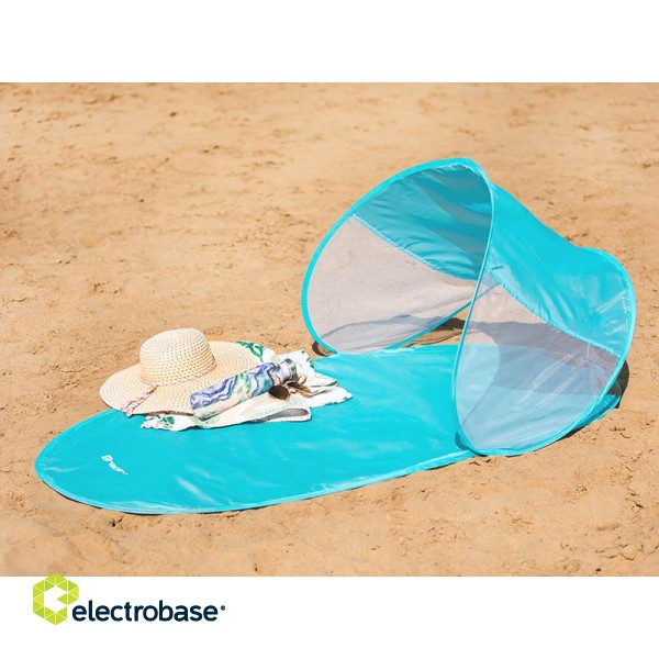 Tracer 46932 Beach pop up mat blue with shelter image 3