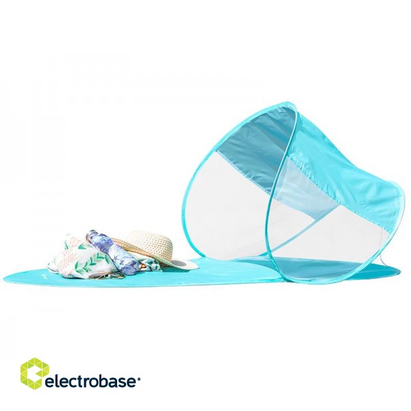 Tracer 46932 Beach pop up mat blue with shelter image 7