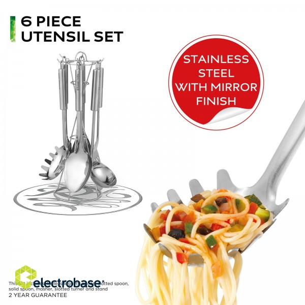 Russell Hobbs RH00123EU7 Utensil set 6pcs with stand image 3