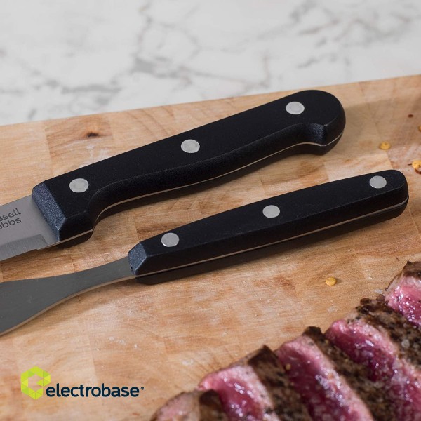 Russell Hobbs RH000432EU Steak knife and fork set 12pcs black image 8