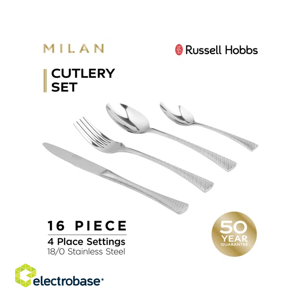 Russell Hobbs RH02229EU7 Milan cutlery set 16pcs фото 7