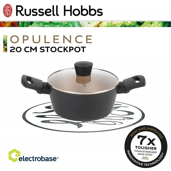 Russell Hobbs RH01669BEU7 Opulence stockpot 20cm black фото 4