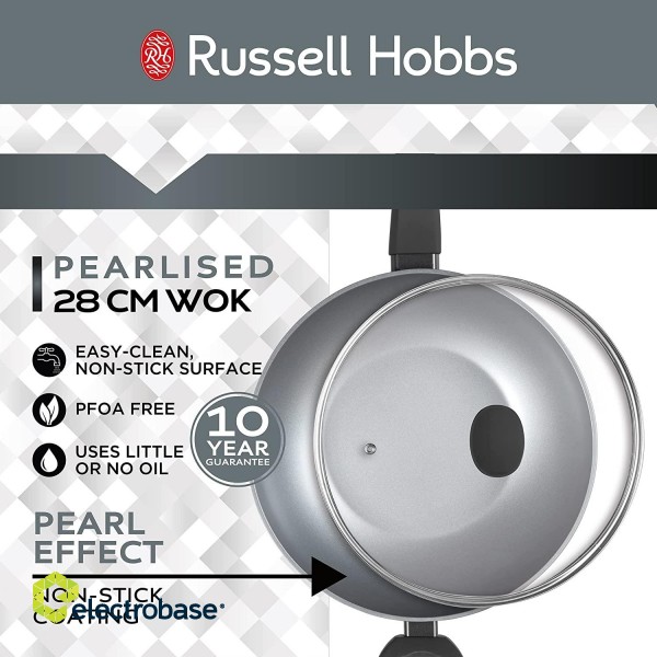 Russell Hobbs RH01709EU Pearlised wok 28cm image 7