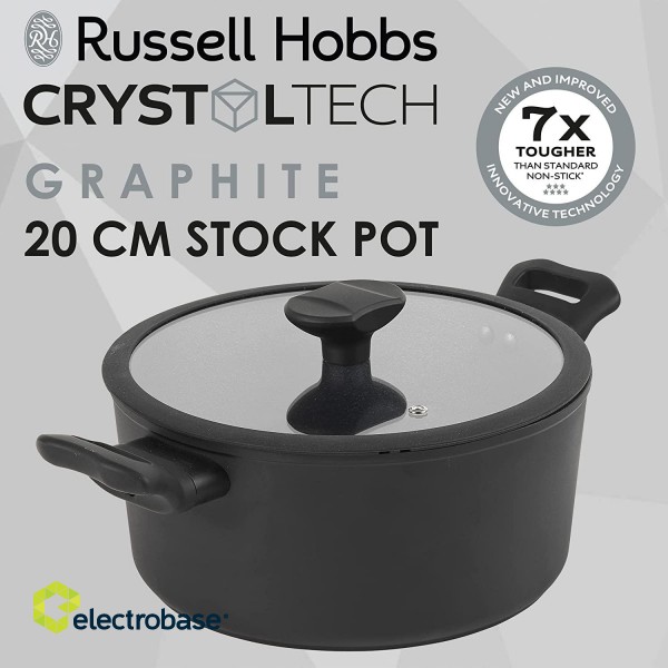 Russell Hobbs RH01863EU7 Crystaltech tall stockpot 20cm image 5