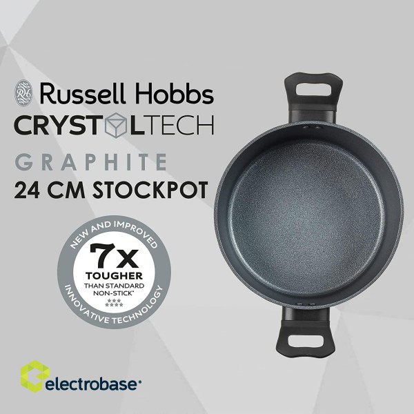 Russell Hobbs RH01864EU7 Crystaltech tall stockpot 24cm image 3