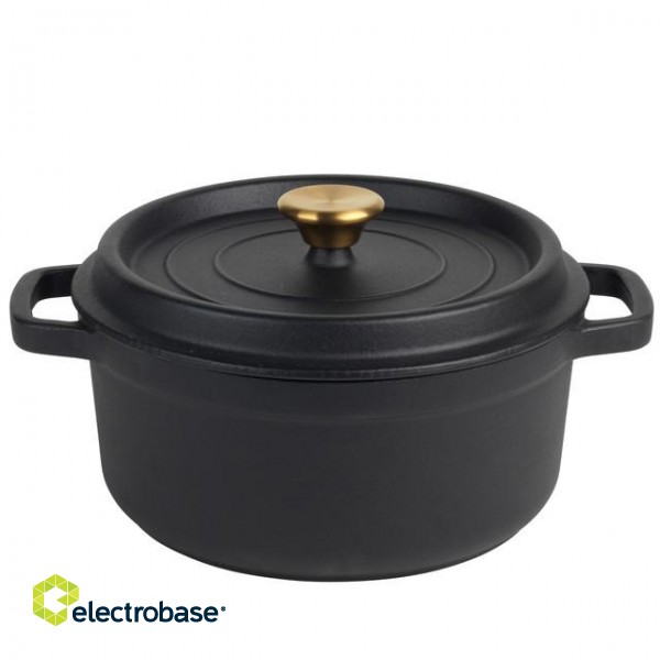 Russell Hobbs RH02524BEU7 Cast iron stockpot 24cm black image 1