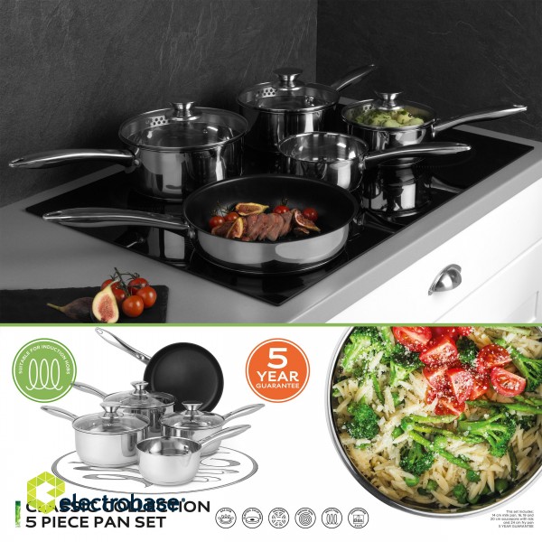 Russell Hobbs BW06572EU72 Classic collection S/S pan set 5pcs paveikslėlis 3