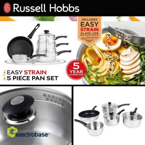 Russell Hobbs RH00543EU7 Easy Strain Pan Set 5pcs paveikslėlis 3