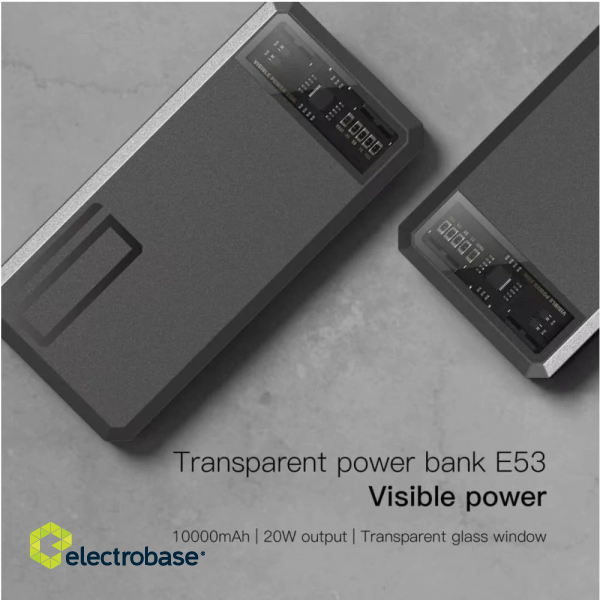 Orsen E53 Power Bank 10000mAh grey фото 3