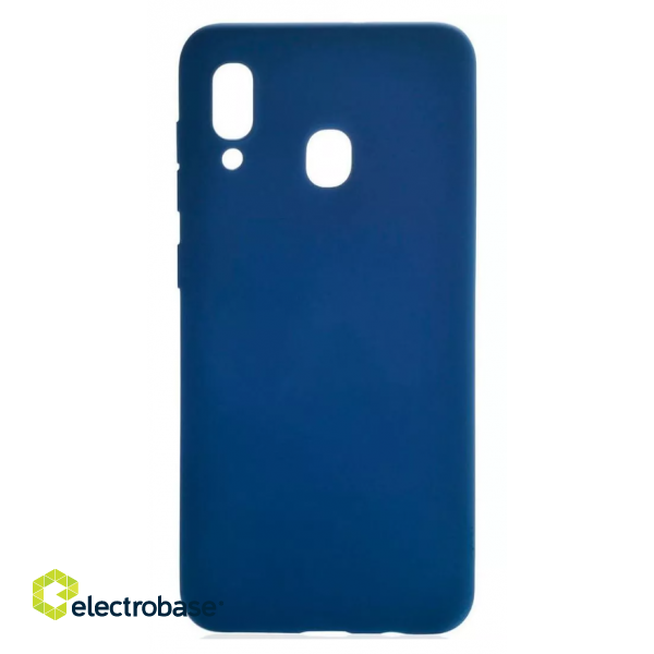 Samsung A20 Silicon Case Dark Blue image 1