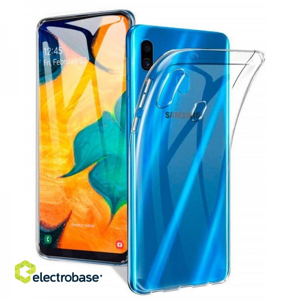Samsung A20 Silicon Case Transparent image 1