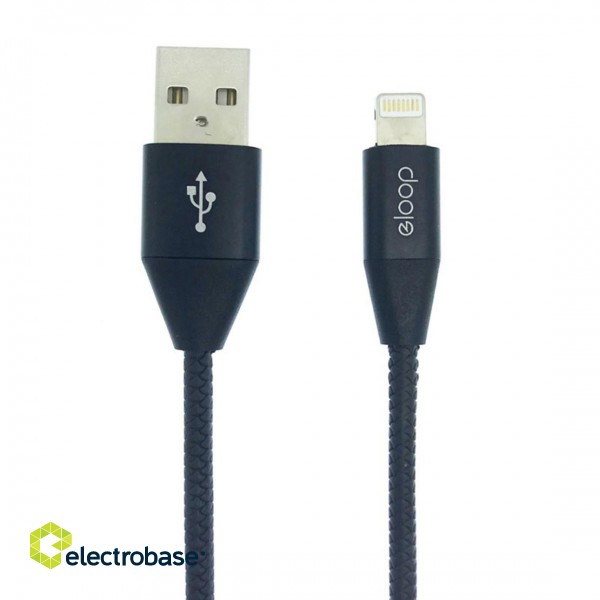 Orsen S31 Lightning Cable 2.1A 1.2m black image 1