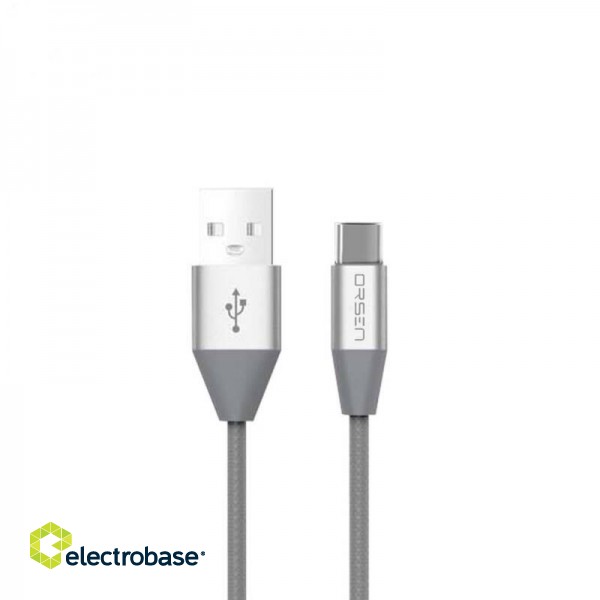Orsen S33 Type-C Data Cable 2.1A 1.2m grey фото 1