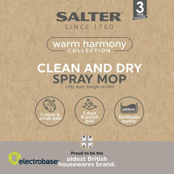 Salter LASAL71533WEU7 WARM CLEAN AND DRY SPRAY MOP image 5