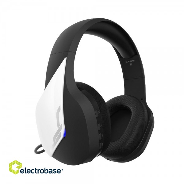 Zalman ZM-HPS700W Wireless 7.1 Gaming Headset White paveikslėlis 3