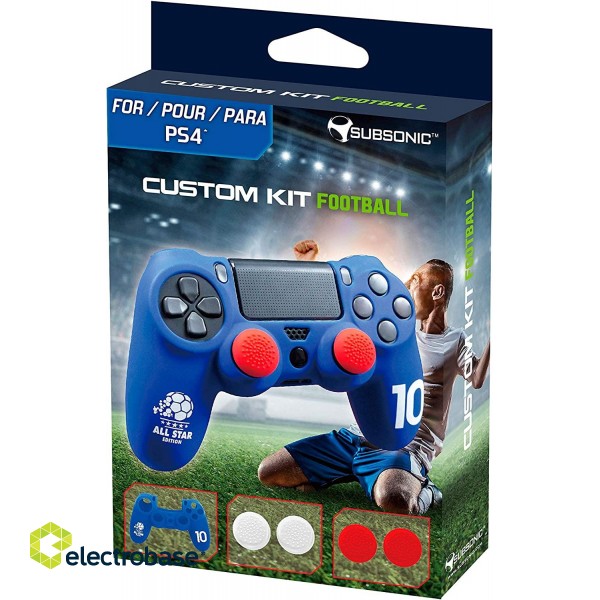Subsonic Custom Kit Football Blue for PS4 paveikslėlis 5