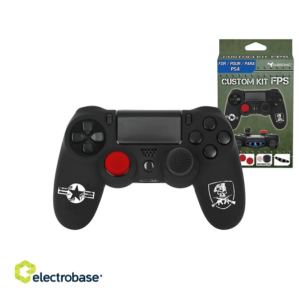 Subsonic Custom Kit FPS Black for PS4 image 2