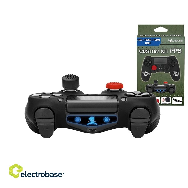 Subsonic Custom Kit FPS Black for PS4 paveikslėlis 3