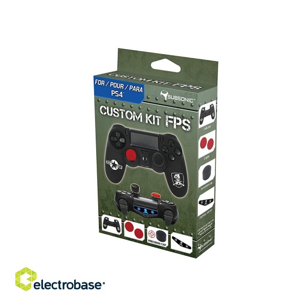 Subsonic Custom Kit FPS Black for PS4 paveikslėlis 4