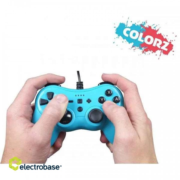 Subsonic Wired Controller Colorz Neon Blue for Switch paveikslėlis 7