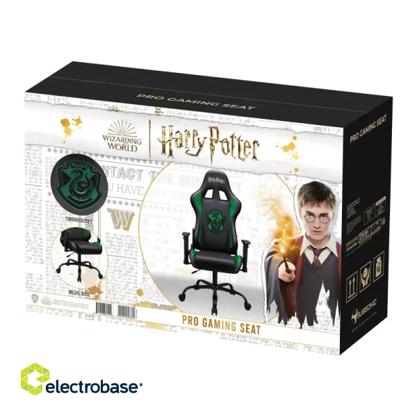 Subsonic Pro Gaming Seat Harry Potter Slytherin image 10