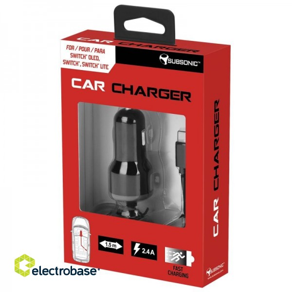 Subsonic Car Charger for Switch paveikslėlis 4