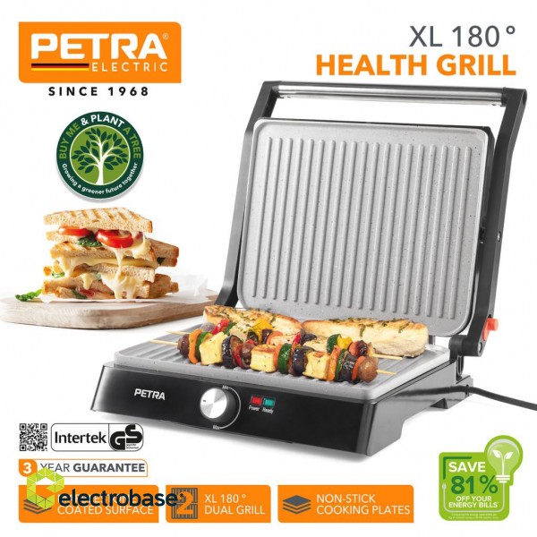 Petra PT4076VDEEU10 Marblest XL Health Panini grill фото 10