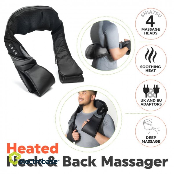 Salter EE6934BLKSTKEU7 Heated Neck & Back Massager image 2