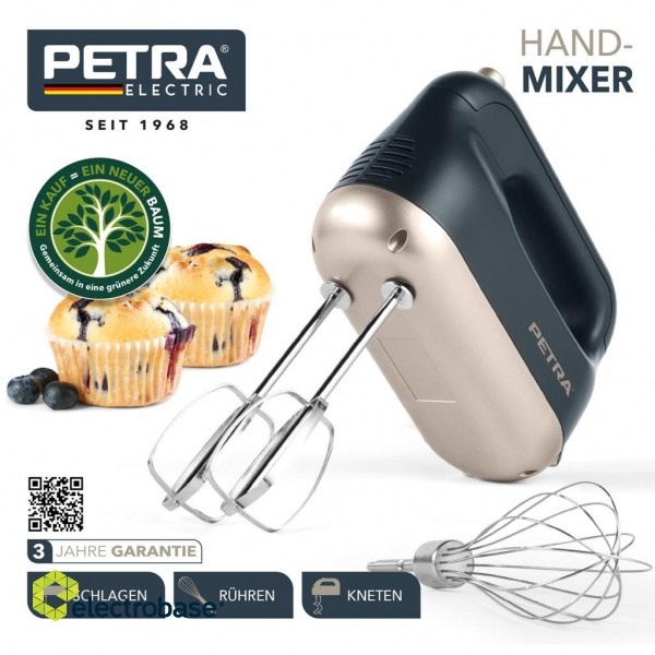 Petra PT5512BGRYVDE Hand mixer blue grey/soft gold image 10