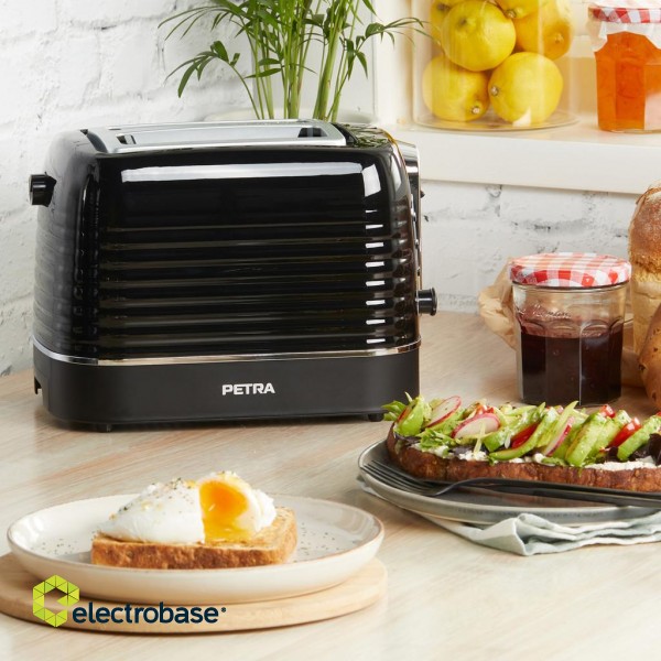 Petra PT5573BLKVDE Oscuro 2 slice toaster image 5