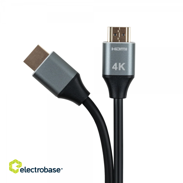 Tellur High Speed HDMI 2.0 cable, 4K 18Gbps plug-plug Ethernet gold-plated 3m black paveikslėlis 2