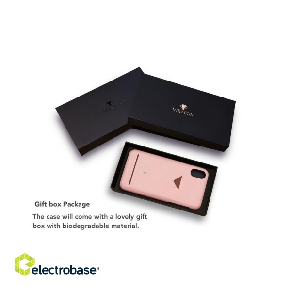 VixFox Card Slot Back Shell for Iphone X/XS pink paveikslėlis 6