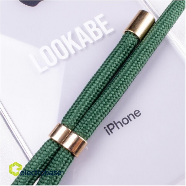 Lookabe Necklace iPhone 7/8 gold green loo011 image 3