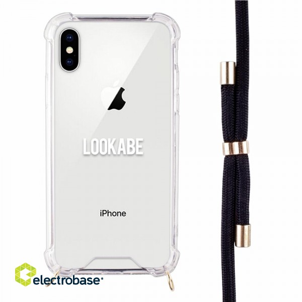 Lookabe Necklace iPhone Xs Max gold black loo005 фото 4
