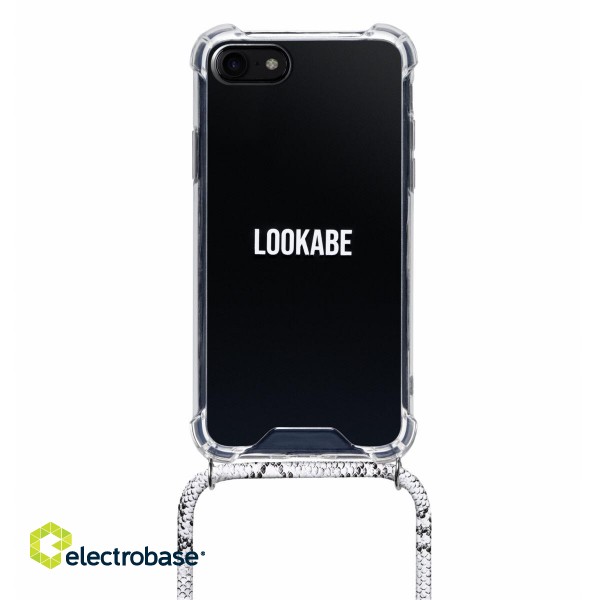 Lookabe Necklace Snake Edition iPhone Xr silver snake loo019 paveikslėlis 1