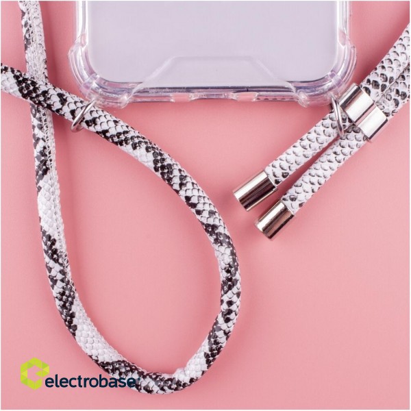 Lookabe Necklace Snake Edition iPhone Xr silver snake loo019 фото 3