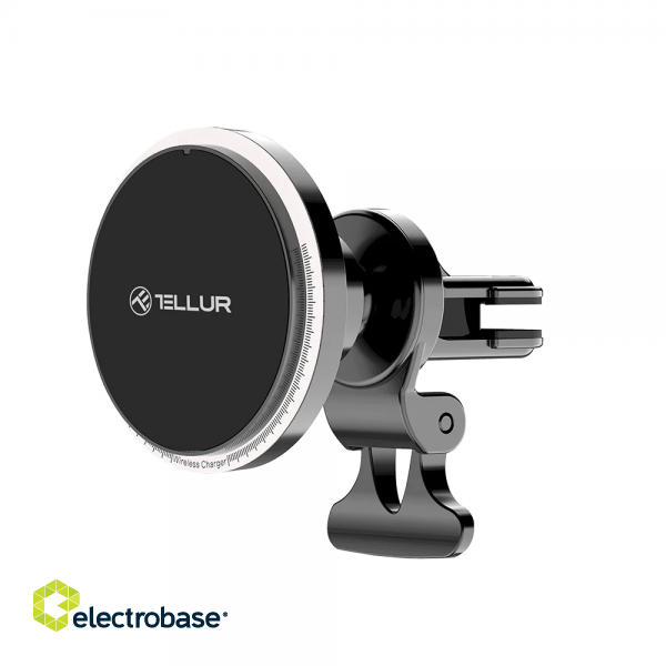 Tellur Wireless car charger, MagSafe compatible, 15W black фото 1